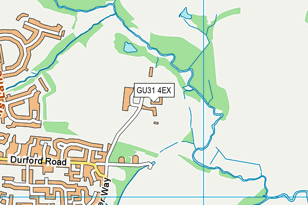 GU31 4EX map - OS VectorMap District (Ordnance Survey)