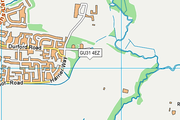GU31 4EZ map - OS VectorMap District (Ordnance Survey)