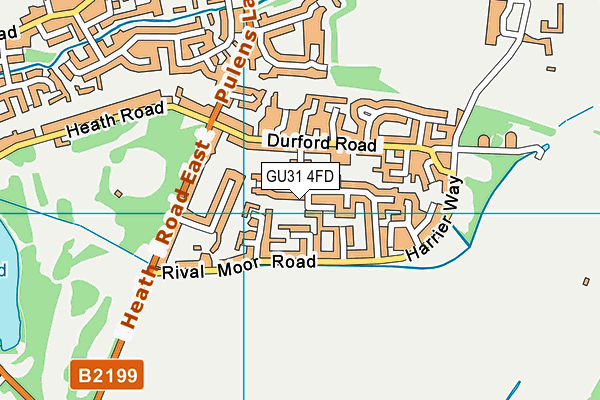 GU31 4FD map - OS VectorMap District (Ordnance Survey)