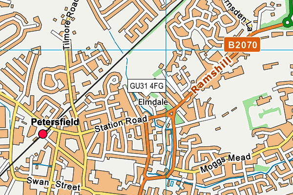 GU31 4FG map - OS VectorMap District (Ordnance Survey)