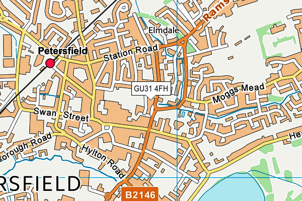 GU31 4FH map - OS VectorMap District (Ordnance Survey)