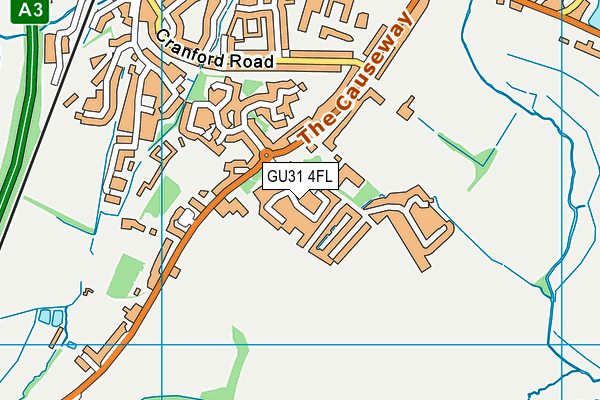 GU31 4FL map - OS VectorMap District (Ordnance Survey)