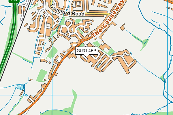 GU31 4FP map - OS VectorMap District (Ordnance Survey)