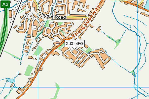 GU31 4FQ map - OS VectorMap District (Ordnance Survey)