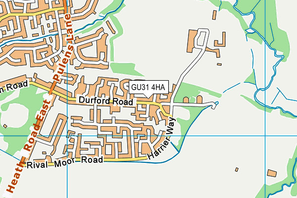 GU31 4HA map - OS VectorMap District (Ordnance Survey)