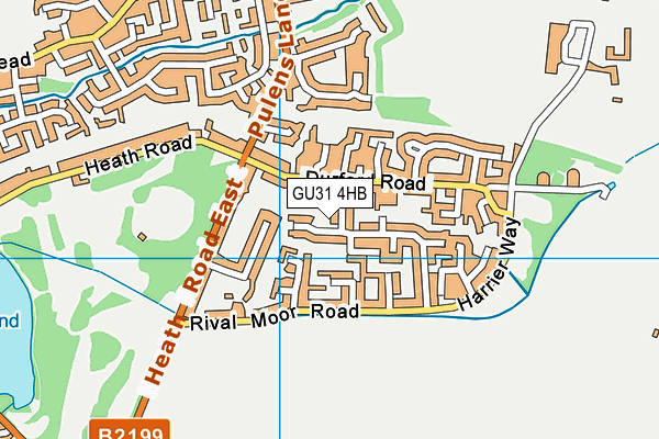 GU31 4HB map - OS VectorMap District (Ordnance Survey)