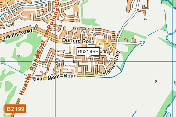 GU31 4HE map - OS VectorMap District (Ordnance Survey)