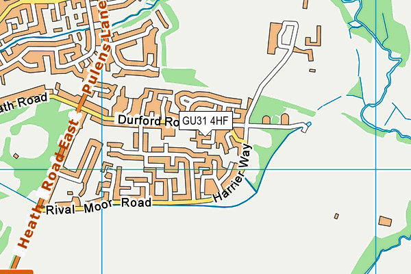 GU31 4HF map - OS VectorMap District (Ordnance Survey)