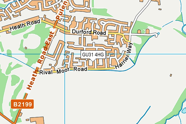 GU31 4HG map - OS VectorMap District (Ordnance Survey)