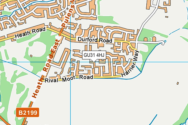 GU31 4HJ map - OS VectorMap District (Ordnance Survey)