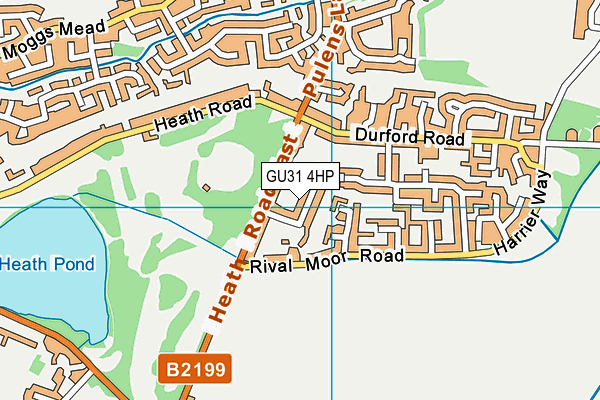 GU31 4HP map - OS VectorMap District (Ordnance Survey)