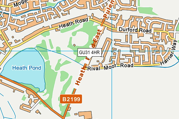 GU31 4HR map - OS VectorMap District (Ordnance Survey)