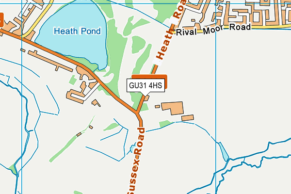 GU31 4HS map - OS VectorMap District (Ordnance Survey)