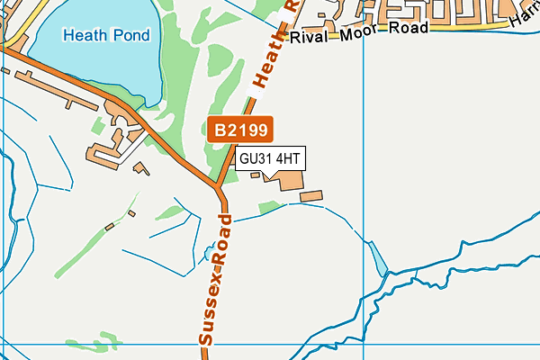 GU31 4HT map - OS VectorMap District (Ordnance Survey)