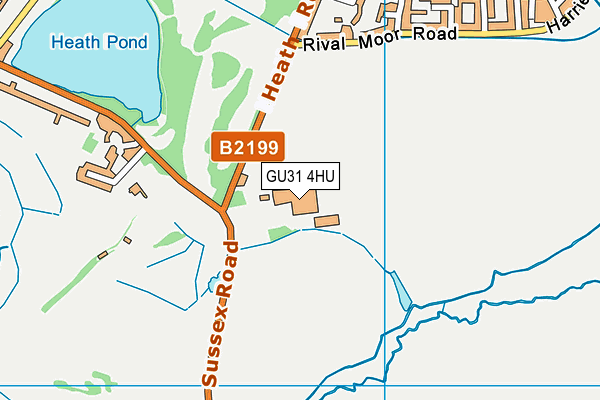 GU31 4HU map - OS VectorMap District (Ordnance Survey)