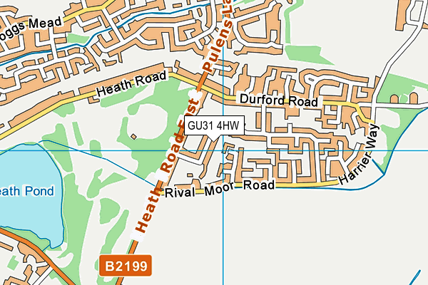 GU31 4HW map - OS VectorMap District (Ordnance Survey)