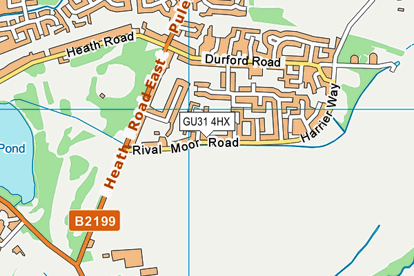 GU31 4HX map - OS VectorMap District (Ordnance Survey)