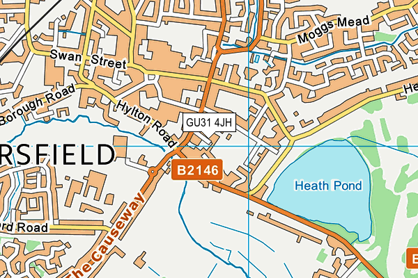 GU31 4JH map - OS VectorMap District (Ordnance Survey)