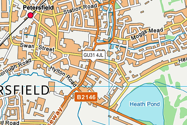 GU31 4JL map - OS VectorMap District (Ordnance Survey)