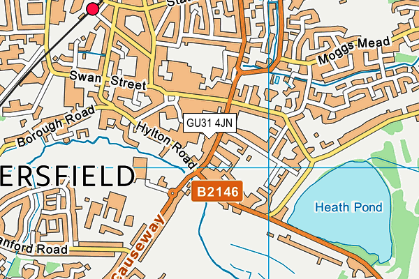 GU31 4JN map - OS VectorMap District (Ordnance Survey)