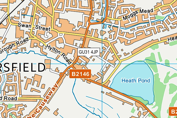 GU31 4JP map - OS VectorMap District (Ordnance Survey)