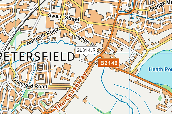 GU31 4JR map - OS VectorMap District (Ordnance Survey)