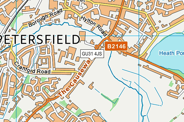 GU31 4JS map - OS VectorMap District (Ordnance Survey)