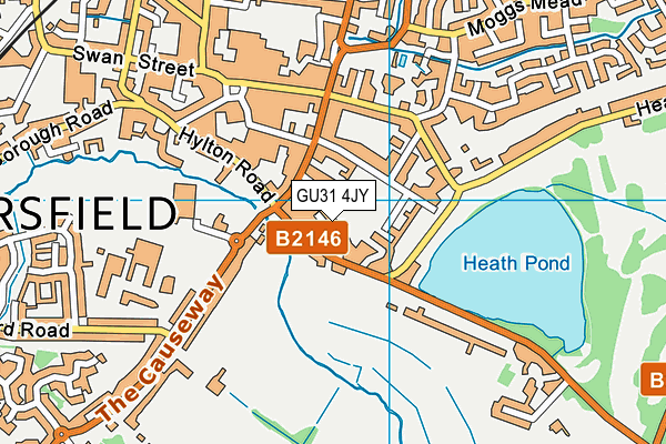 GU31 4JY map - OS VectorMap District (Ordnance Survey)