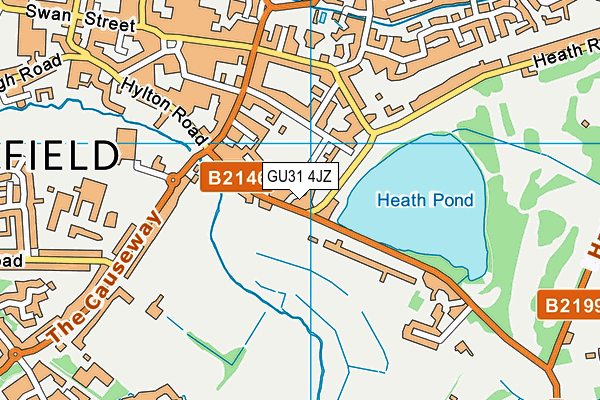 GU31 4JZ map - OS VectorMap District (Ordnance Survey)