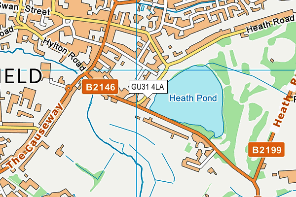 GU31 4LA map - OS VectorMap District (Ordnance Survey)