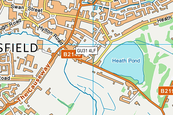 GU31 4LF map - OS VectorMap District (Ordnance Survey)