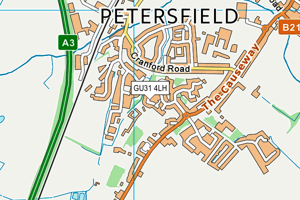 GU31 4LH map - OS VectorMap District (Ordnance Survey)