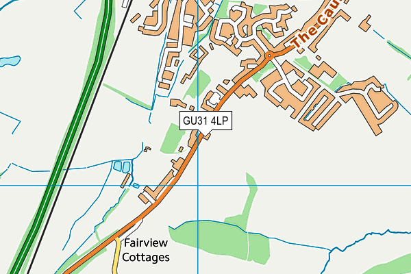 GU31 4LP map - OS VectorMap District (Ordnance Survey)