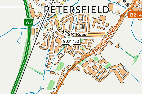 GU31 4LQ map - OS VectorMap District (Ordnance Survey)