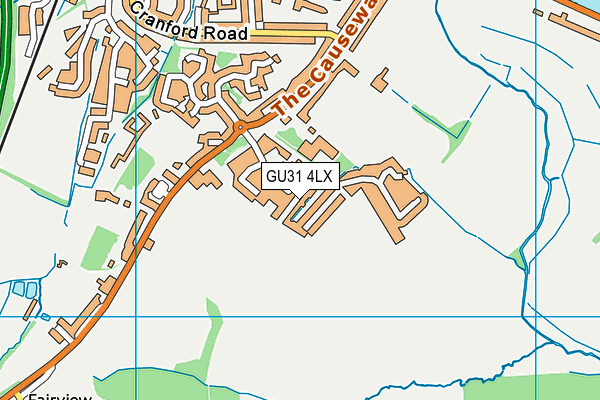 GU31 4LX map - OS VectorMap District (Ordnance Survey)