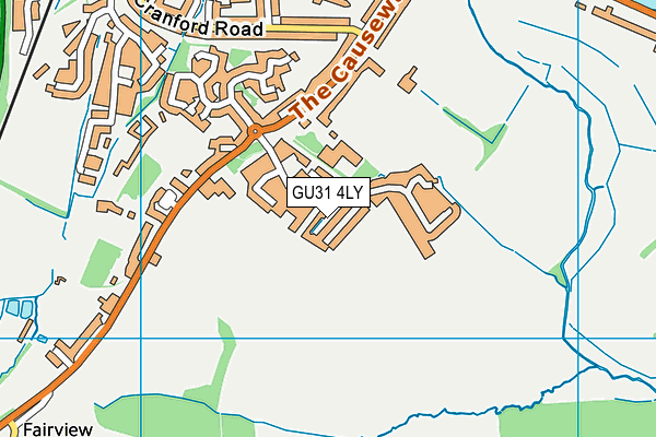 GU31 4LY map - OS VectorMap District (Ordnance Survey)