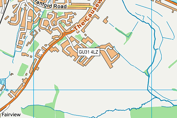 GU31 4LZ map - OS VectorMap District (Ordnance Survey)