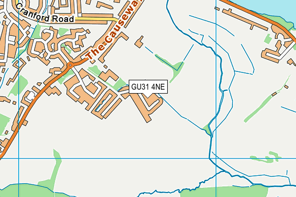 GU31 4NE map - OS VectorMap District (Ordnance Survey)