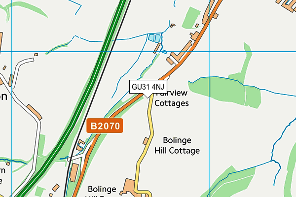 GU31 4NJ map - OS VectorMap District (Ordnance Survey)