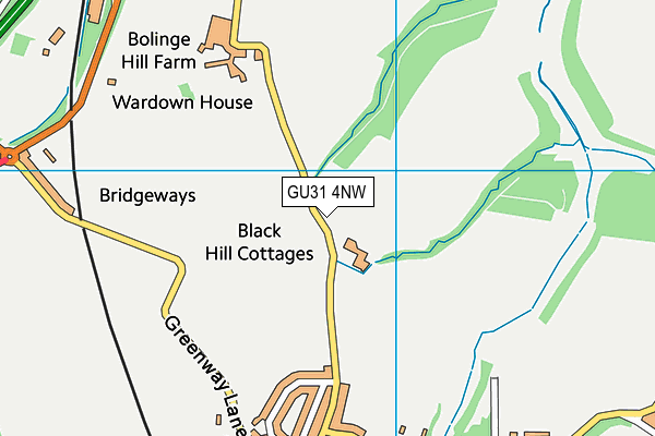 GU31 4NW map - OS VectorMap District (Ordnance Survey)