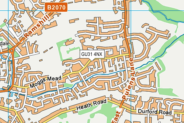 GU31 4NX map - OS VectorMap District (Ordnance Survey)