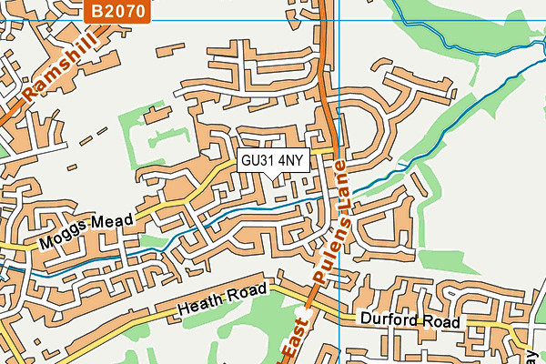 GU31 4NY map - OS VectorMap District (Ordnance Survey)