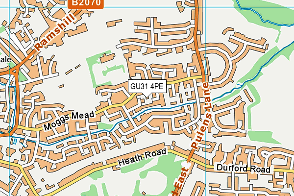 GU31 4PE map - OS VectorMap District (Ordnance Survey)