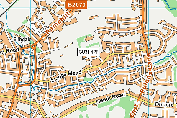 GU31 4PF map - OS VectorMap District (Ordnance Survey)