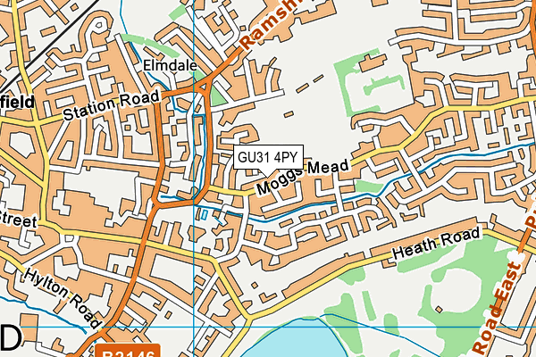 GU31 4PY map - OS VectorMap District (Ordnance Survey)