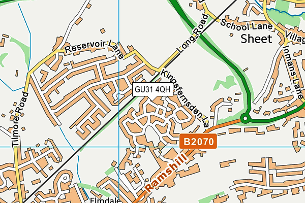 GU31 4QH map - OS VectorMap District (Ordnance Survey)