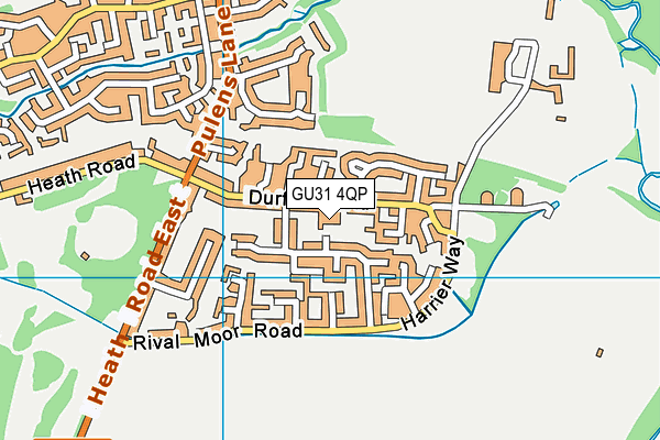 GU31 4QP map - OS VectorMap District (Ordnance Survey)