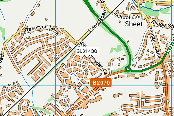 GU31 4QQ map - OS VectorMap District (Ordnance Survey)