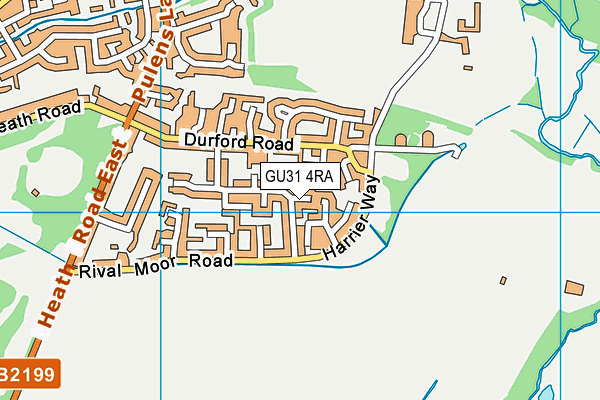 GU31 4RA map - OS VectorMap District (Ordnance Survey)