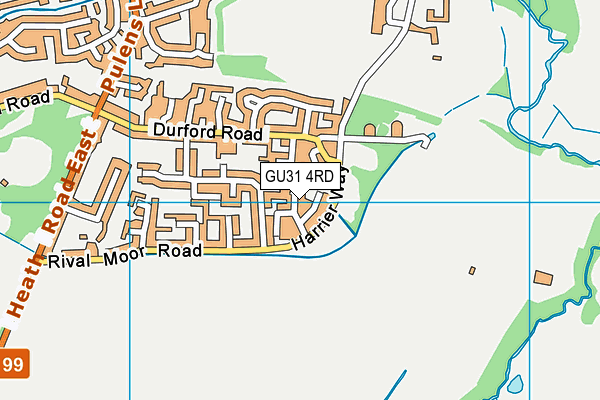 GU31 4RD map - OS VectorMap District (Ordnance Survey)